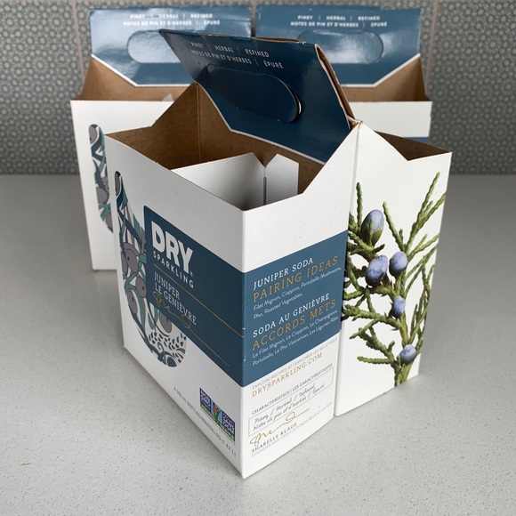 [Free If You Bundle] Qty (5) *Empty* 4-Pack Cardboard Bottle Carriers For Reuse - Picture 2 of 3